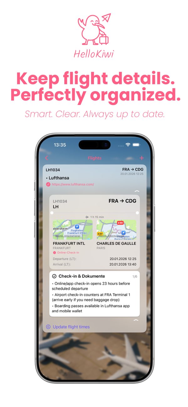 Transport and planning screen